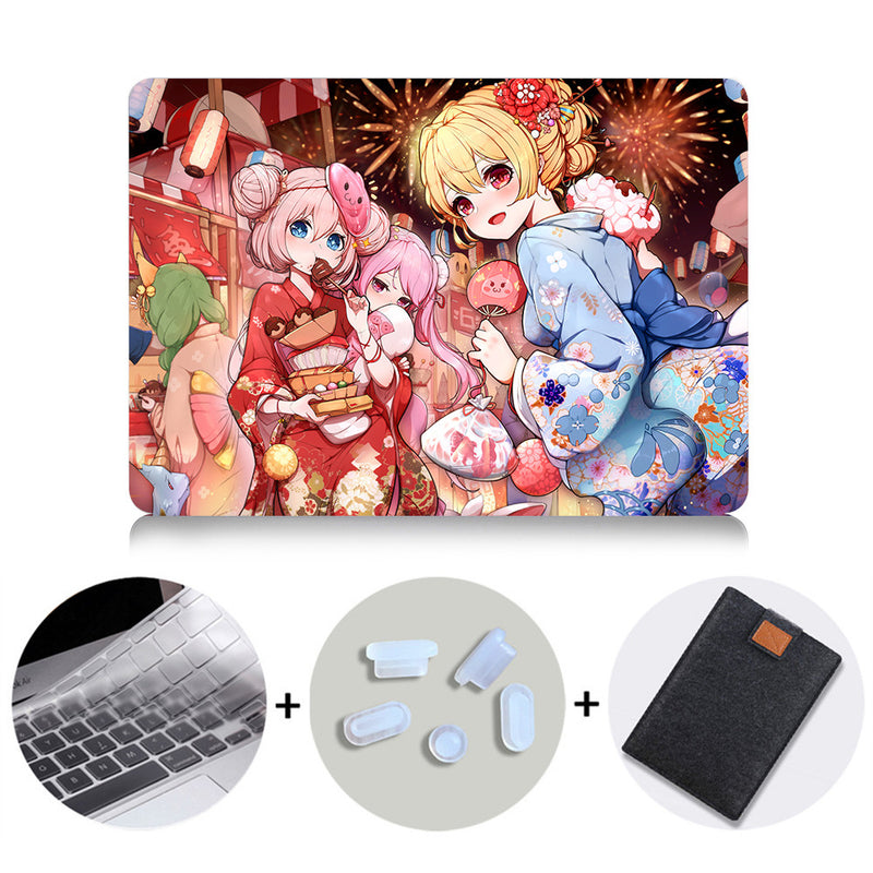 Cute Laptop Case For Macbook Air Pro Retina 11 12 13 15 inch With Touch Bar Cartoon Anime Cover 13.3'' Laptop Sleeve Bag