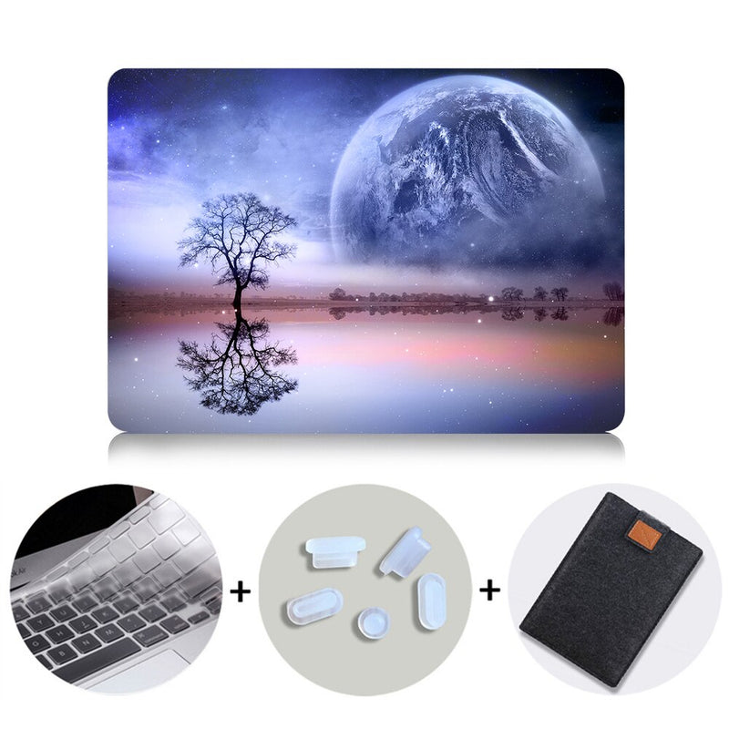 Case For Macbook Pro Retina 13 15 With Touch Bar Hard Cover For mac book Air 11 13.3 new 12 inch Scenery Print Laptop Sleeve