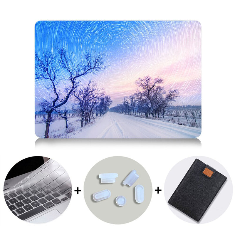 Case For Macbook Pro Retina 13 15 With Touch Bar Hard Cover For mac book Air 11 13.3 new 12 inch Scenery Print Laptop Sleeve