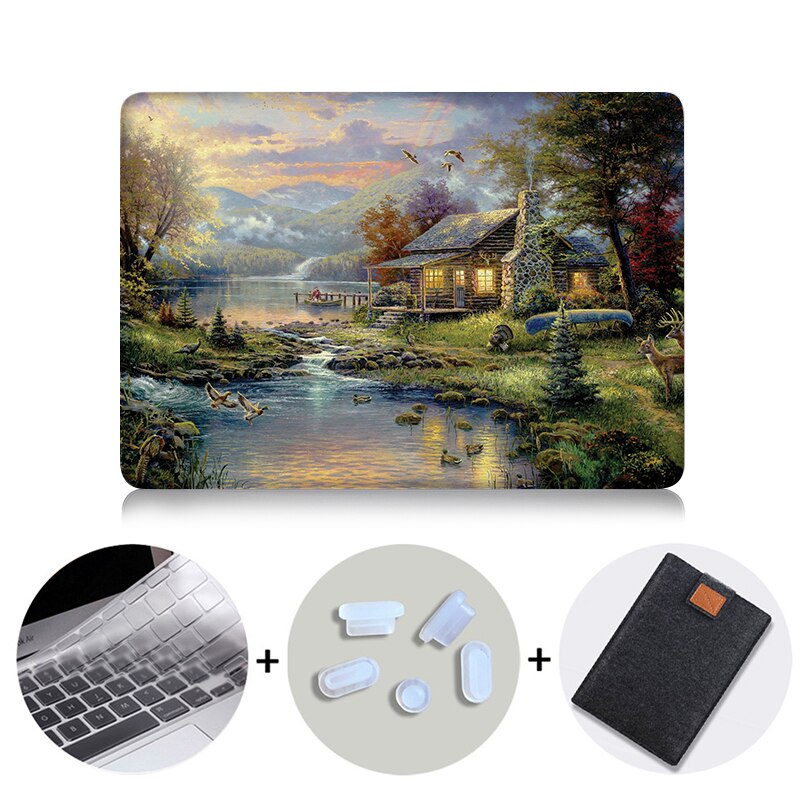 Case For Macbook Air Pro Retina 13 13 15 16 inch With Touch Bar Laptop Sleeve Cover for macbook Pro 13.3 15.4 inch Funda