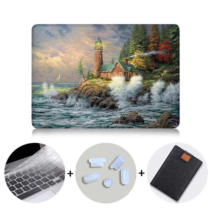 Case For Macbook Air Pro Retina 13 13 15 16 inch With Touch Bar Laptop Sleeve Cover for macbook Pro 13.3 15.4 inch Funda