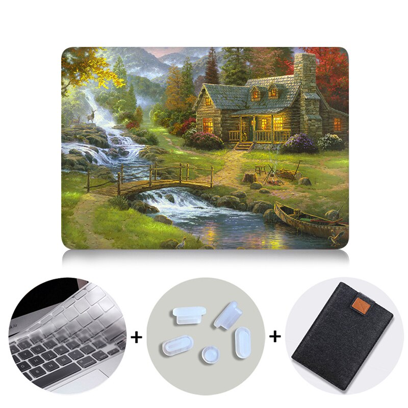 Case For Macbook Air Pro Retina 13 13 15 16 inch With Touch Bar Laptop Sleeve Cover for macbook Pro 13.3 15.4 inch Funda