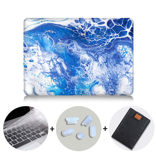 Laptop Case For Macbook Air 13 Marble Cover for Mac book Air Pro Retina 11 12 13 15 inch Touch Bar 2019 Laptop Bag Sleeve