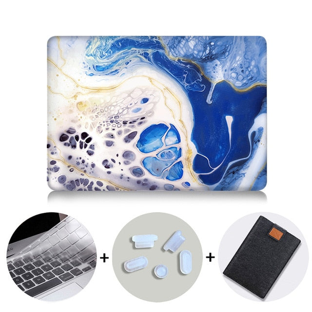 Laptop Case For Macbook Air 13 Marble Cover for Mac book Air Pro Retina 11 12 13 15 inch Touch Bar 2019 Laptop Bag Sleeve