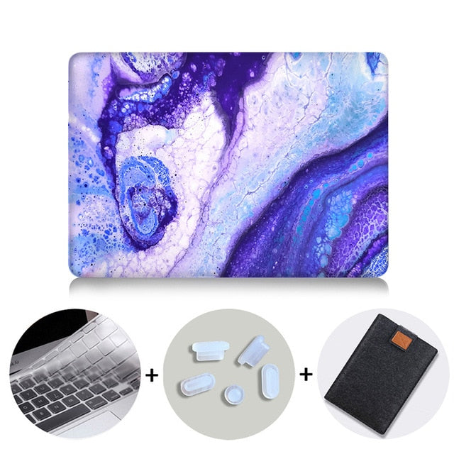 Laptop Case For Macbook Air 13 Marble Cover for Mac book Air Pro Retina 11 12 13 15 inch Touch Bar 2019 Laptop Bag Sleeve