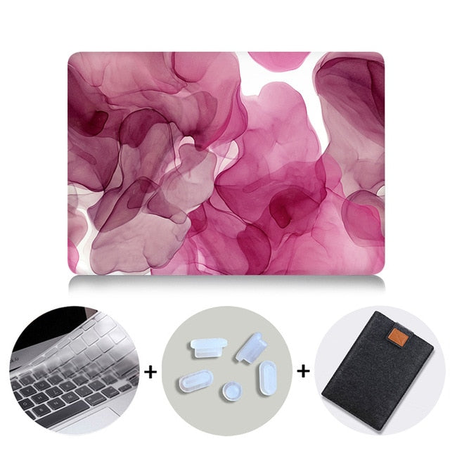 Laptop Case Sleeve For Macbook Air Pro Retina 11 12 13 15 16 inch Touch Bar A1706 A1989 A2141 Marble Abstract Texture Cover