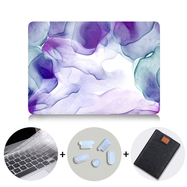 Laptop Case Sleeve For Macbook Air Pro Retina 11 12 13 15 16 inch Touch Bar A1706 A1989 A2141 Marble Abstract Texture Cover