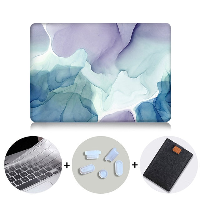 Laptop Case Sleeve For Macbook Air Pro Retina 11 12 13 15 16 inch Touch Bar A1706 A1989 A2141 Marble Abstract Texture Cover