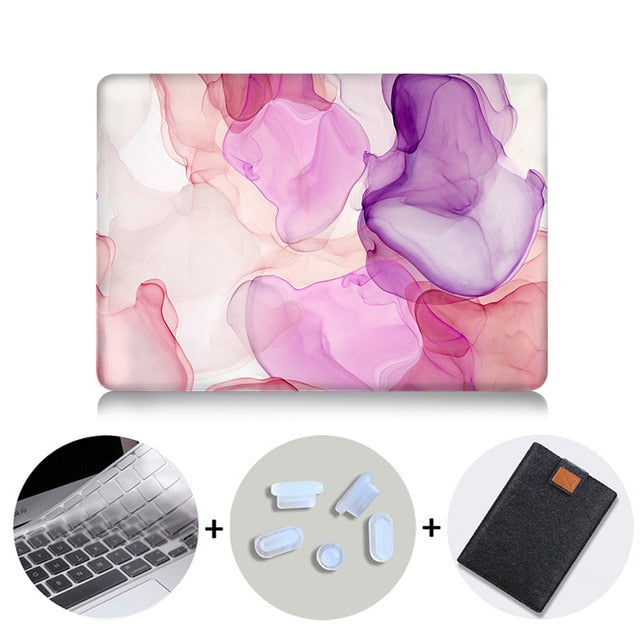 Laptop Case Sleeve For Macbook Air Pro Retina 11 12 13 15 16 inch Touch Bar A1706 A1989 A2141 Marble Abstract Texture Cover