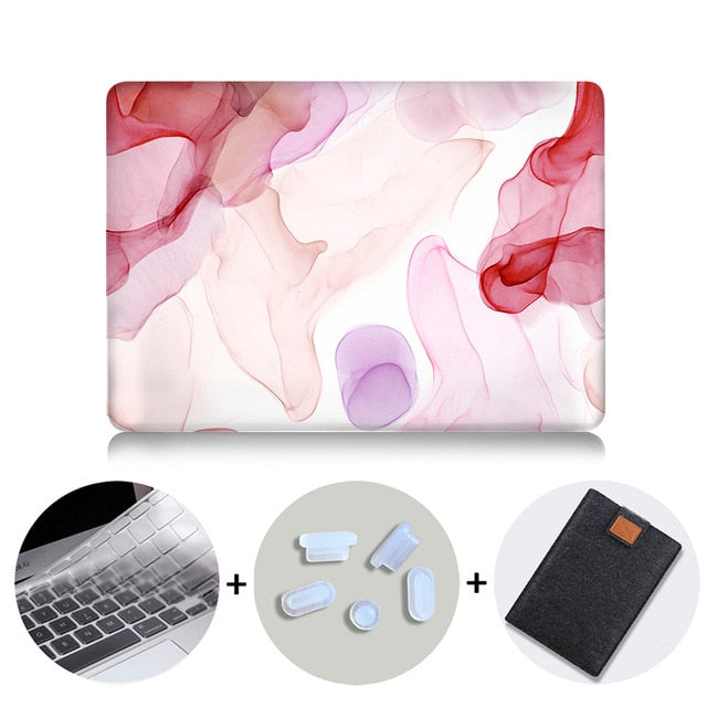 Laptop Case Sleeve For Macbook Air Pro Retina 11 12 13 15 16 inch Touch Bar A1706 A1989 A2141 Marble Abstract Texture Cover
