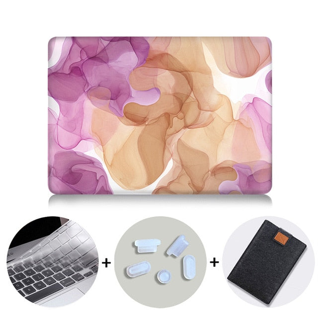 Laptop Case Sleeve For Macbook Air Pro Retina 11 12 13 15 16 inch Touch Bar A1706 A1989 A2141 Marble Abstract Texture Cover