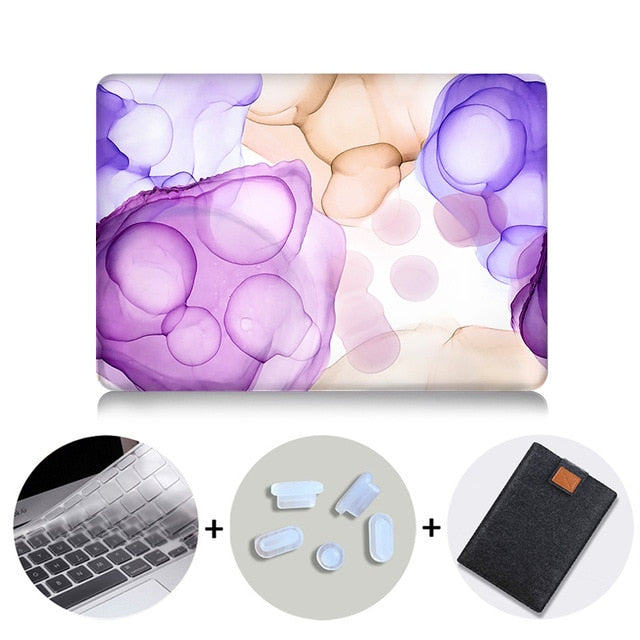 Laptop Case Sleeve For Macbook Air Pro Retina 11 12 13 15 16 inch Touch Bar A1706 A1989 A2141 Marble Abstract Texture Cover