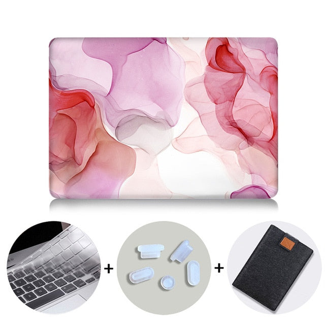 Laptop Case Sleeve For Macbook Air Pro Retina 11 12 13 15 16 inch Touch Bar A1706 A1989 A2141 Marble Abstract Texture Cover