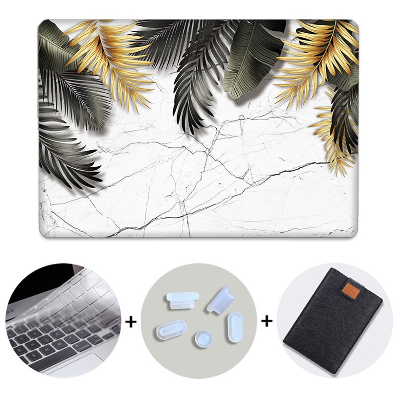 Laptop Case For Macbook Air Pro Retina 11 12 13 15 Marble Hard Cover for mac book 13.3 inch With Touch Bar A2159 Laptop Bag