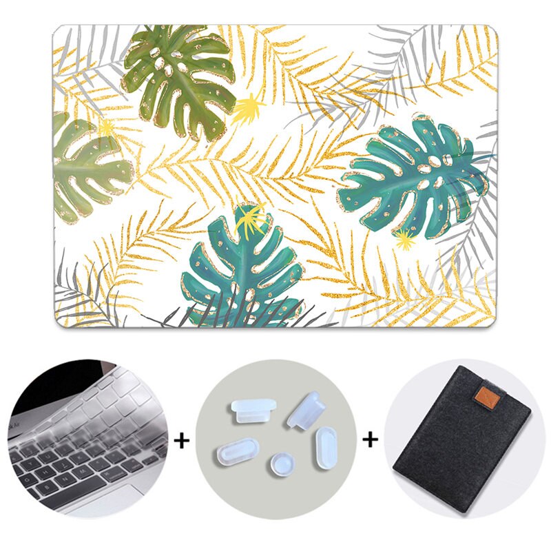 Laptop Case For Macbook Air Pro Retina 11 12 13 15 Marble Hard Cover for mac book 13.3 inch With Touch Bar A2159 Laptop Bag