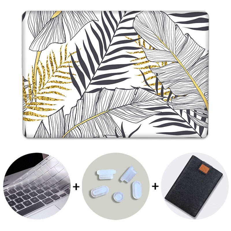 Laptop Case For Macbook Air Pro Retina 11 12 13 15 Marble Hard Cover for mac book 13.3 inch With Touch Bar A2159 Laptop Bag
