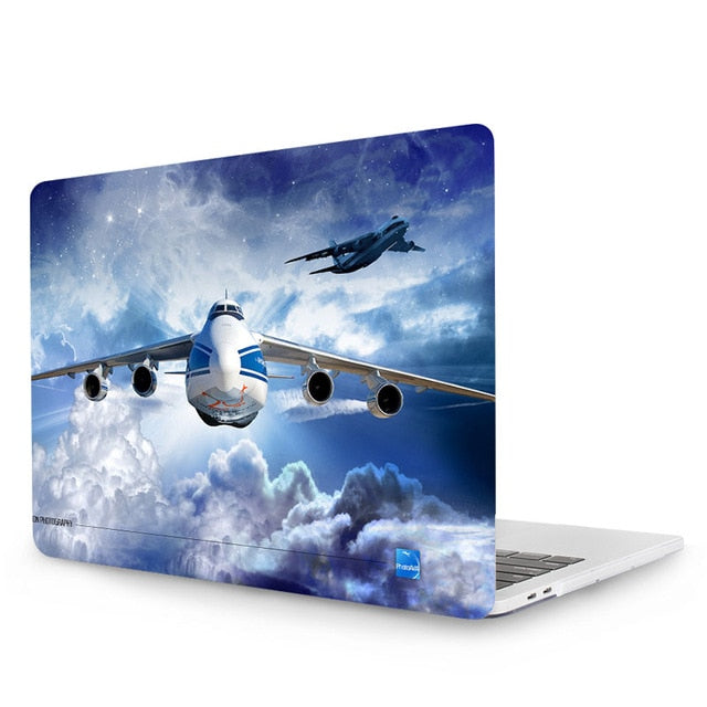 Painted Crystal Case For Macbook Pro 13 15 Touch Bar A1989 A1990 A1706 A1707 A1708 For New Macbook Air 13 Case 2018 A1932