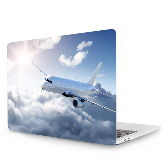 Painted Crystal Case For Macbook Pro 13 15 Touch Bar A1989 A1990 A1706 A1707 A1708 For New Macbook Air 13 Case 2018 A1932