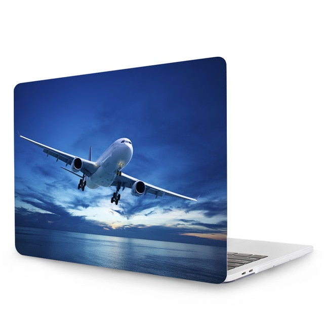 Painted Crystal Case For Macbook Pro 13 15 Touch Bar A1989 A1990 A1706 A1707 A1708 For New Macbook Air 13 Case 2018 A1932