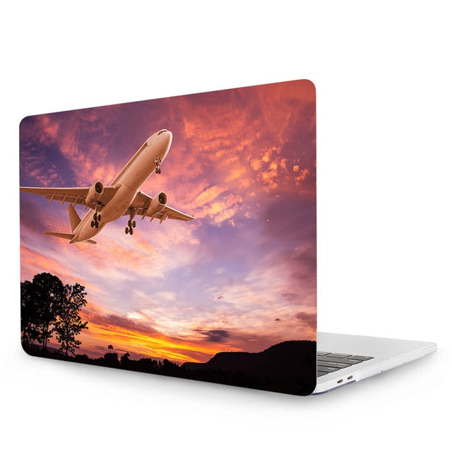 Painted Crystal Case For Macbook Pro 13 15 Touch Bar A1989 A1990 A1706 A1707 A1708 For New Macbook Air 13 Case 2018 A1932