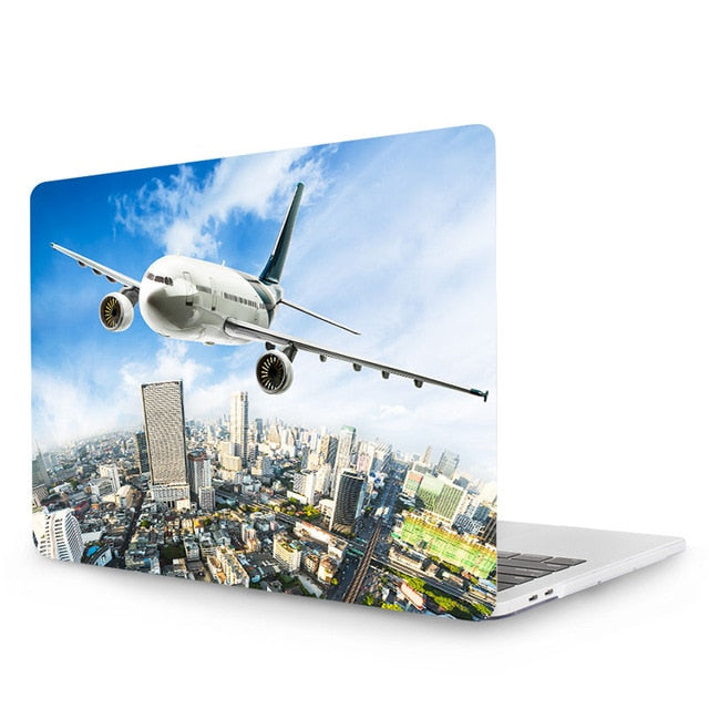 Painted Crystal Case For Macbook Pro 13 15 Touch Bar A1989 A1990 A1706 A1707 A1708 For New Macbook Air 13 Case 2018 A1932